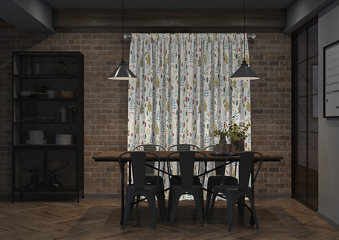 Amala, Teal - Made to Measure Curtains - Image 7